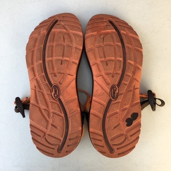 Chaco Sandals Orange Size 8 Hiking Trekking Outdoors Camping - Picture 6 of 7